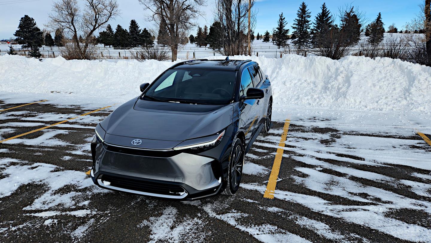 A front-wheel drive Toyota bZ4X and all-wheel drive model are both offered