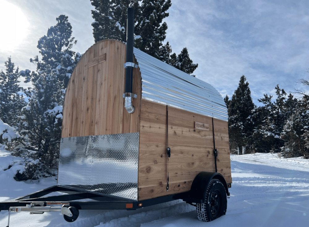 The Saltsaun includes protective metal on the lower front, roof and underfloor and includes a foam-core insulated floor