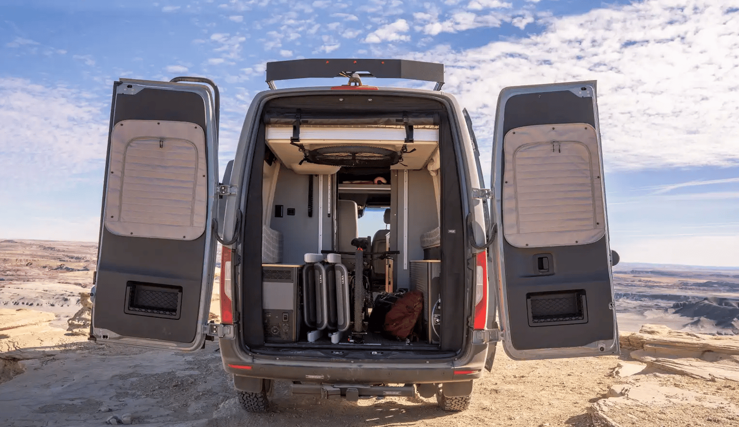 As always, the Revel's power-lift bed lets campers fill the cargo area with all kinds of gear