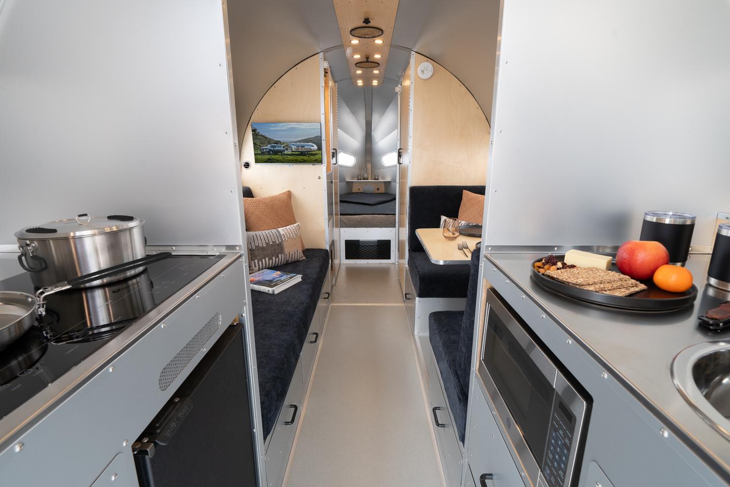 Looking back from the Rivet's front kitchen