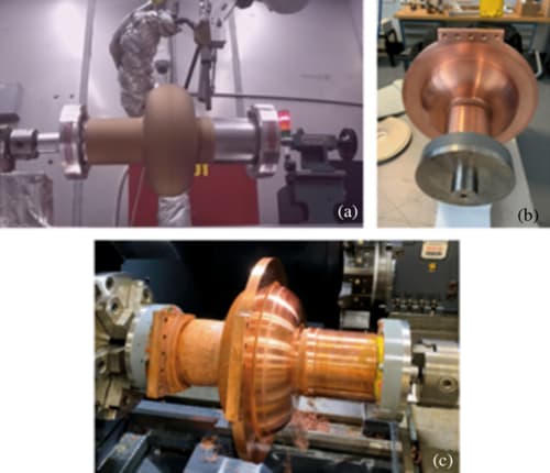 Fabricating the copper structure of the accelerator