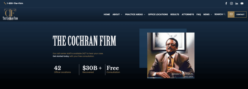 cochran-law-firm-website-homepage-example