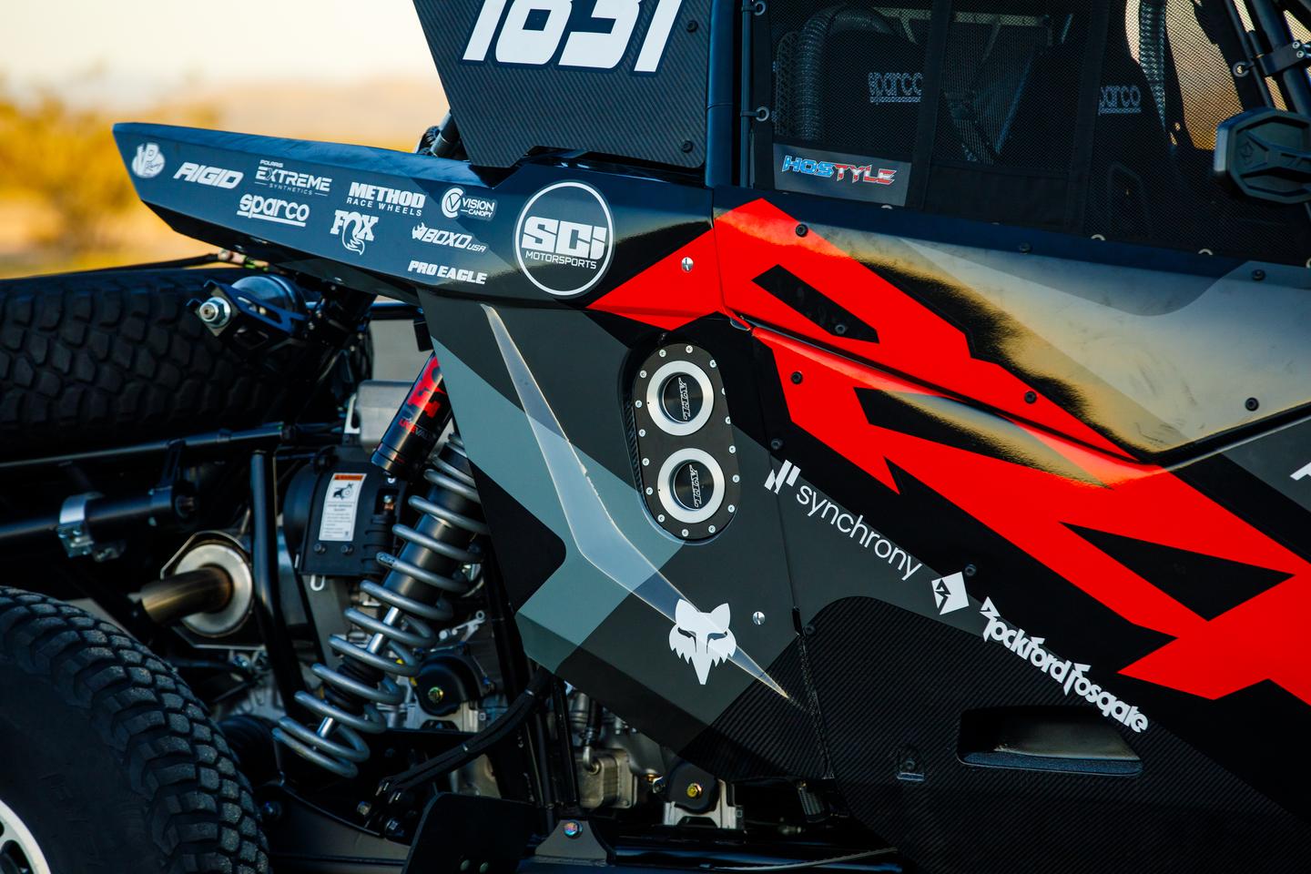 The Polaris RZR Pro R Gen 2 Factory includes a new suspension control module and Fox 3.0 Live Valve X2 shocks