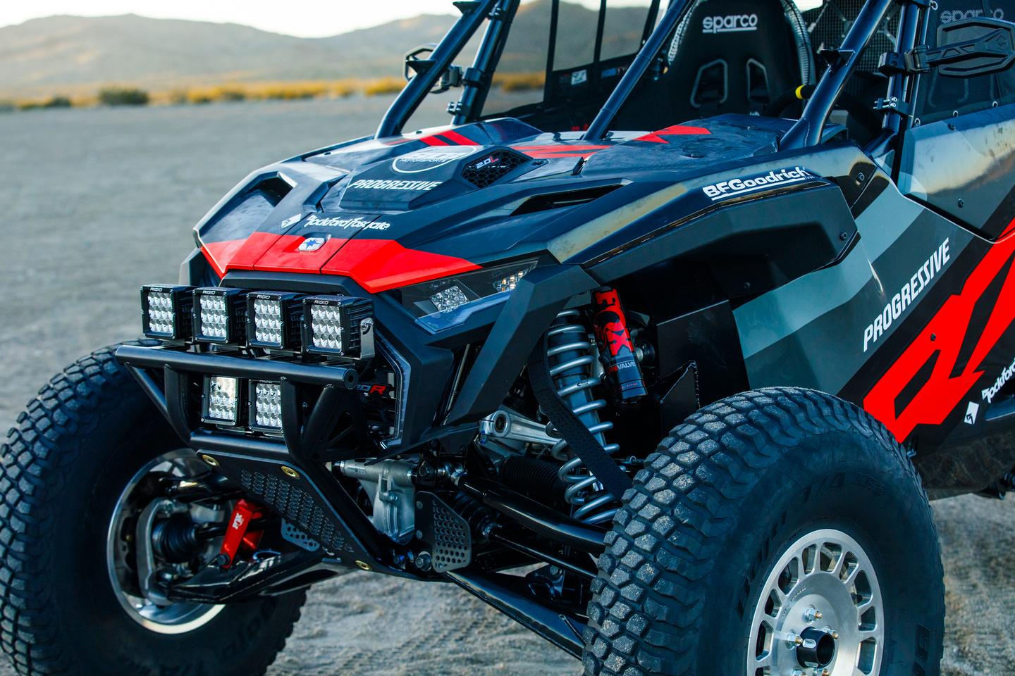 Polaris RZR Pro R Gen 2 Factory retains a lot of stock components from the consumer model