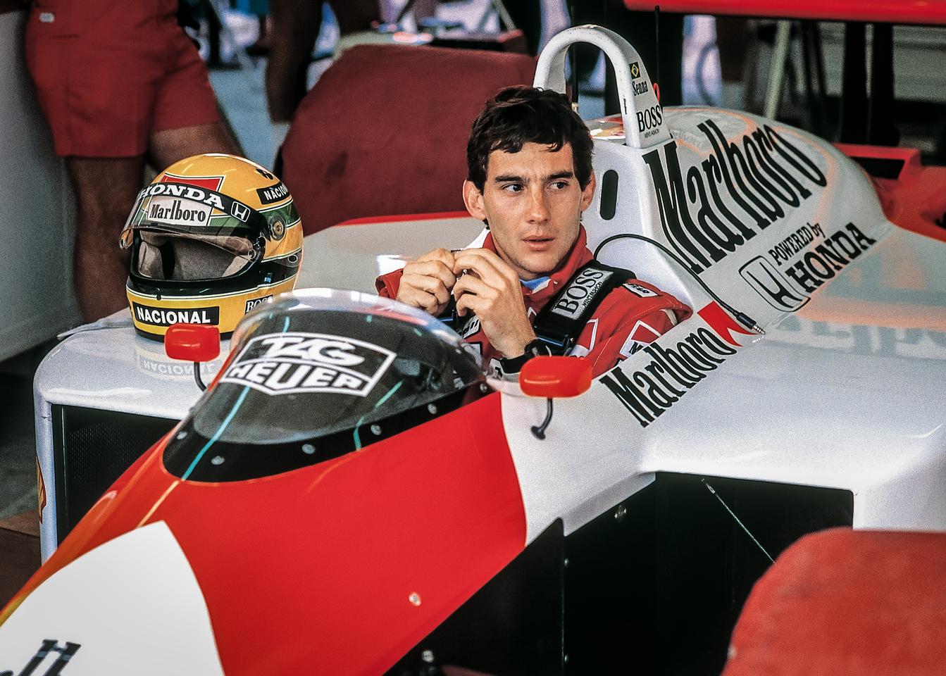 The car control of Ayrton Senna came into its own in slippery conditions, and some of his wet weather performances were breathtaking. His drives in the wet 1984 Monaco Grand Prix, the wet 1985 Portuguese Grand Prix, and the wet 1993 European Grand Prix are the stuff of legend. His distinctive Brazilian flag helmet is instantly recognisable to motorsport fans from the era.