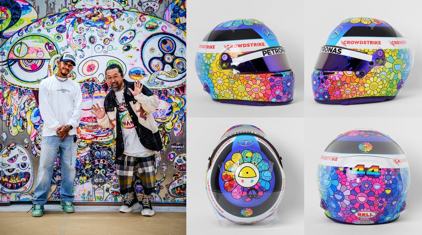 Lewis Hamilton x Takashi Murakami 2022 Japanese GP helmet - now the world's most expensive motorsport helmet