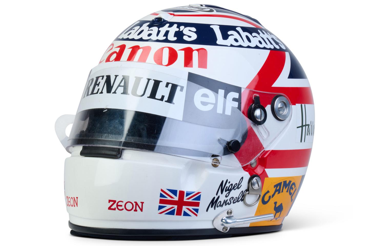 Nigel Mansell's 1992 Championship helmet was gifted to Haas, further enhancing its provenance and appeal