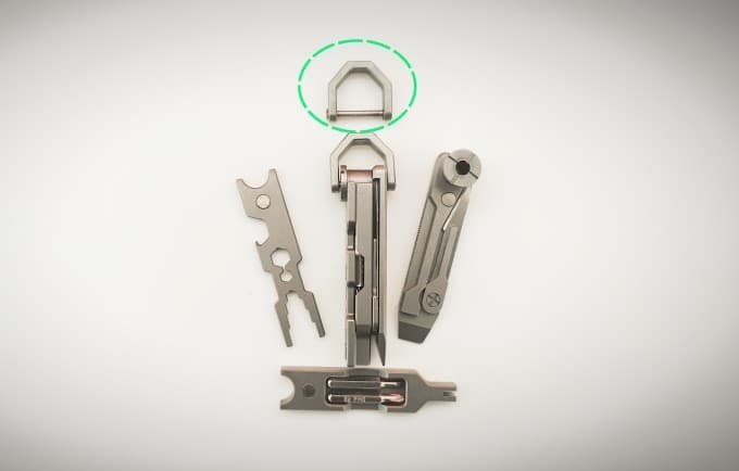 The JOAT assembled (middle) and disassembled into its three individual tool bars