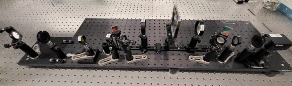 The SCARF system, the world's fastest camera, in the lab