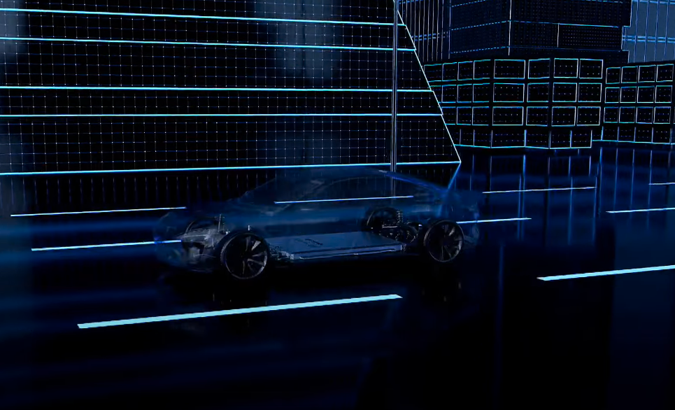 A rendering of the Shenxing Plus battery sitting below the floor of a passenger car