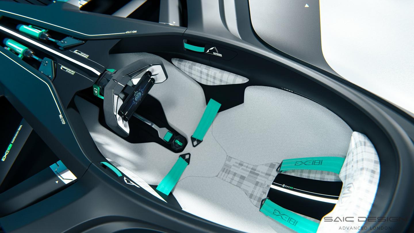 The cockpit of the single-seat EXE181 prototype looks very focused and very cozy