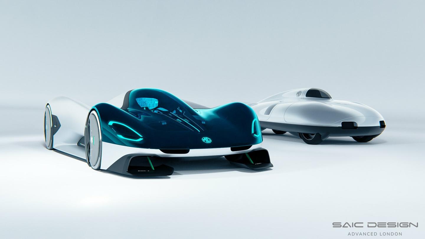 The MG EXE181 concept car and its forebear the EX181