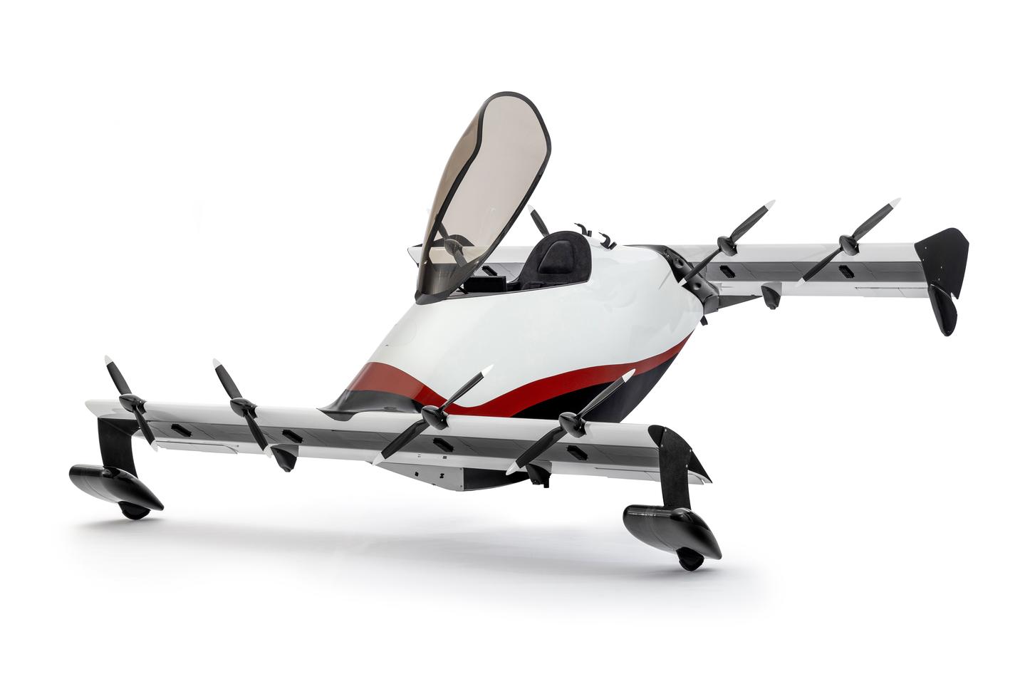 The Pivotal Helix is a single-seat eVTOL (electric Vertical Take-Off & Landing) PAV (Personal Aerial Vehicle) with a range of 20+ miles (with 20% reserve) and a cruise speed 55 knots (63 mph).