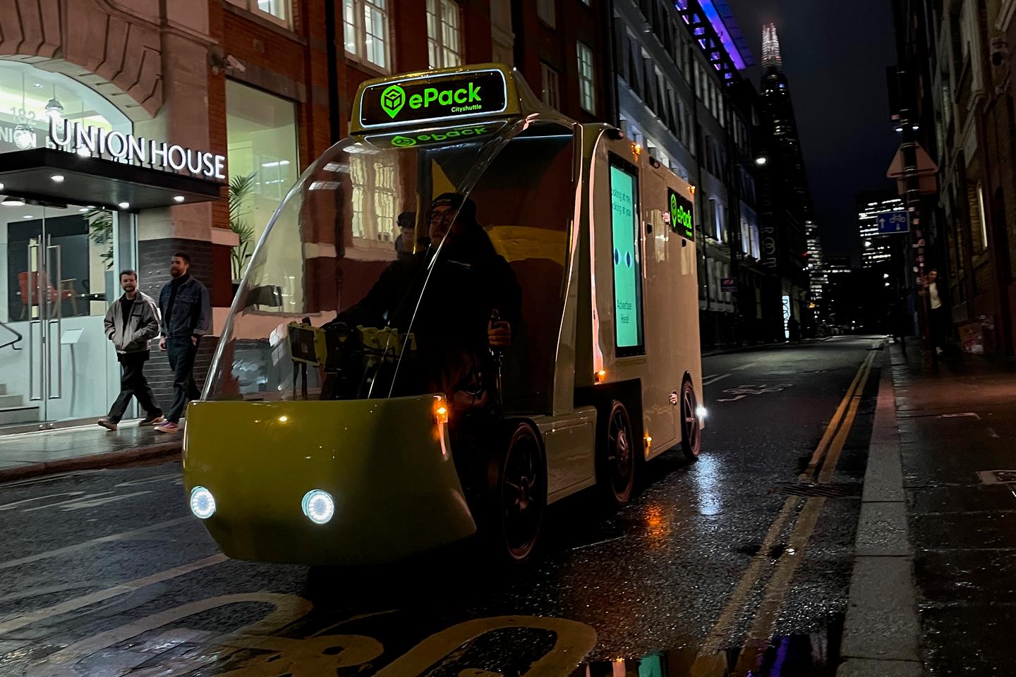 Shades of Blade Runner – the ePack has a full LED lighting system