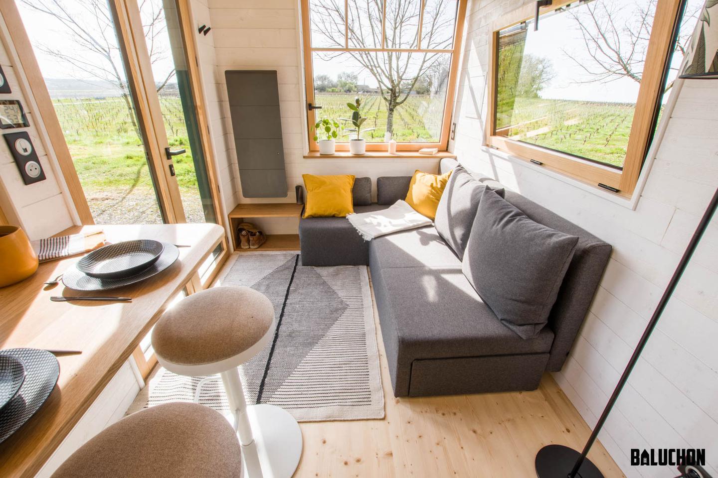 The Mirasol's interior is finished in ash and spruce
