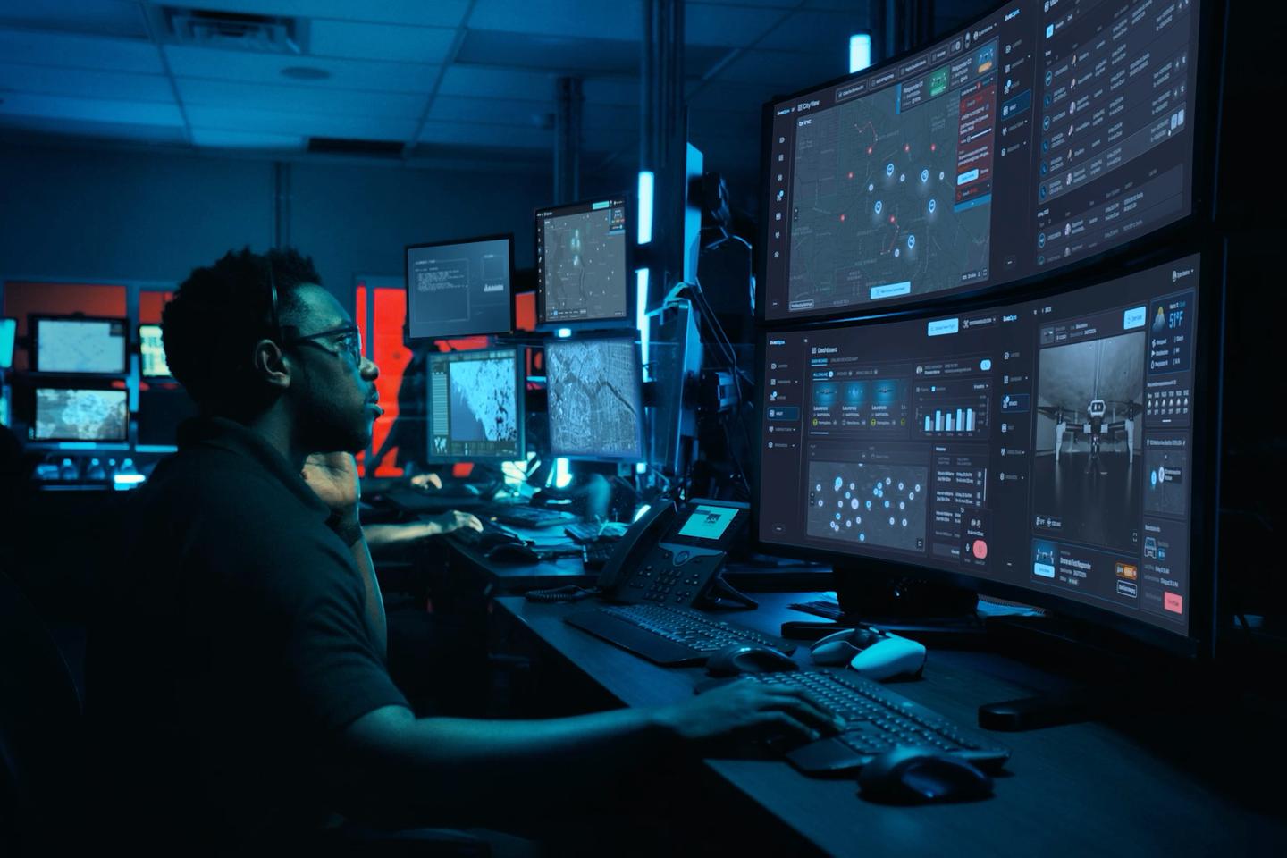 Dispatchers follow the drone's progress – and can remotely control it – via Brinc's LiveOps browser