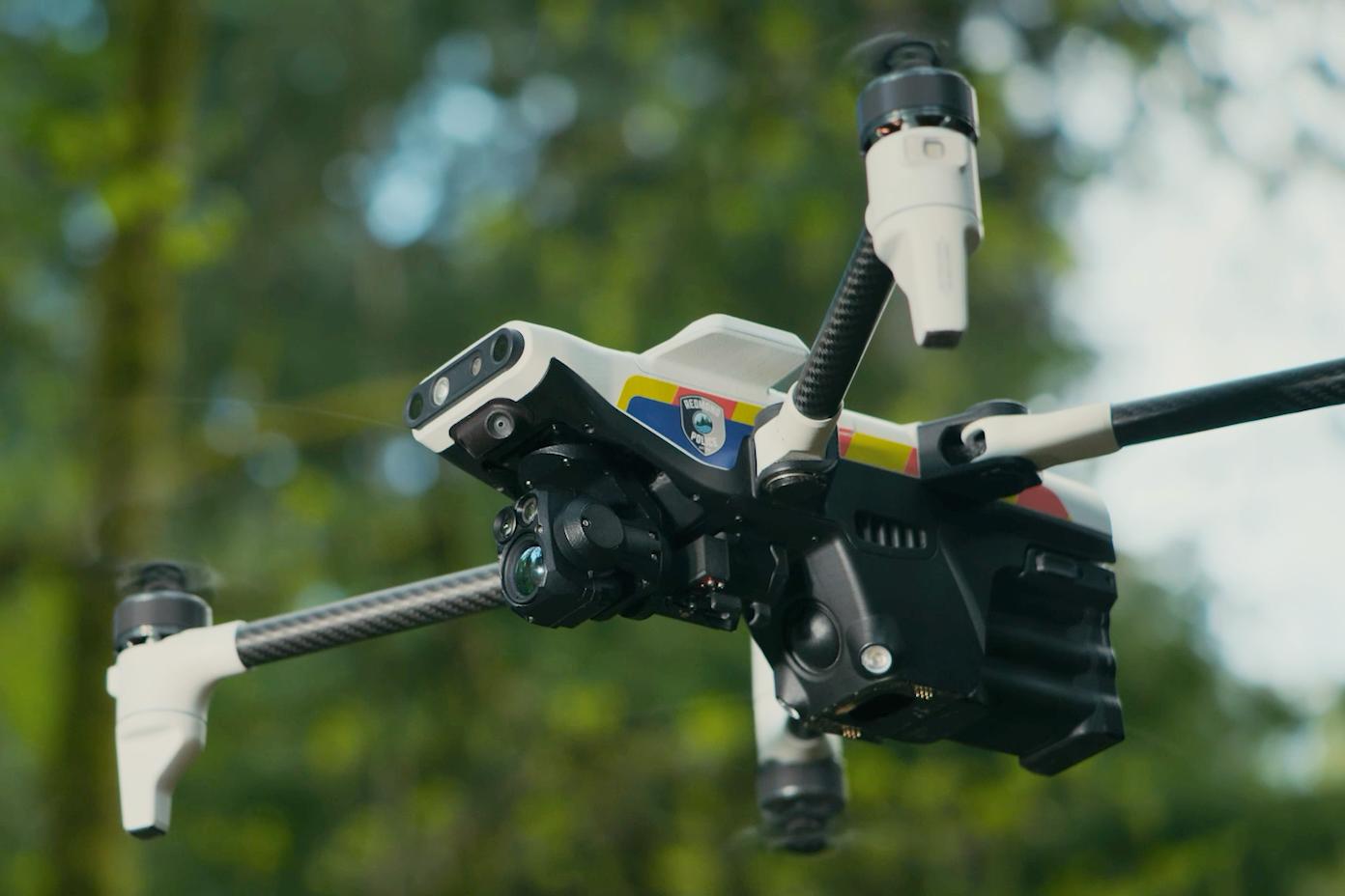 The Responder drone is marked for the type of service it provides, just like a police car or ambulance