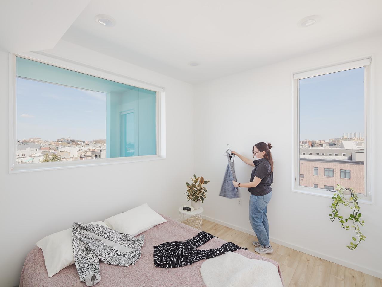 Signal House's interior looks remarkably spacious and light-filled given the space constraints