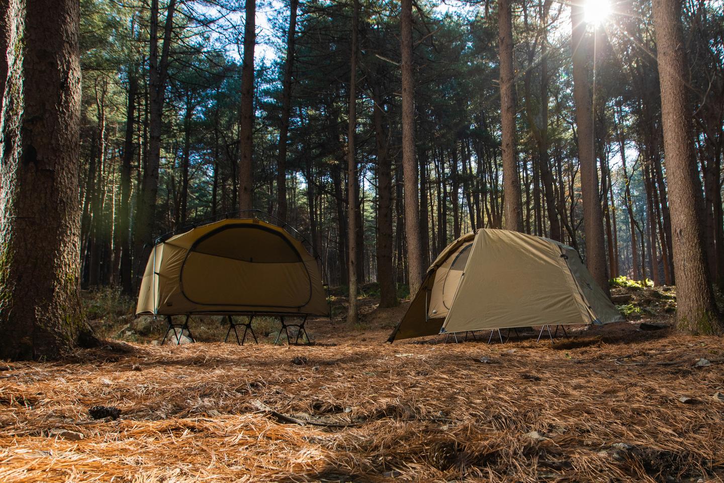 Designed to work with many of Helinox's existing cots, the new Tactical line features three fabric tent additions