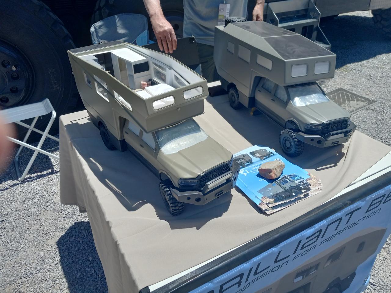 Unicat shows models of both the Brilliant B63X with pop-up roof and a fixed-roof Brilliant variant