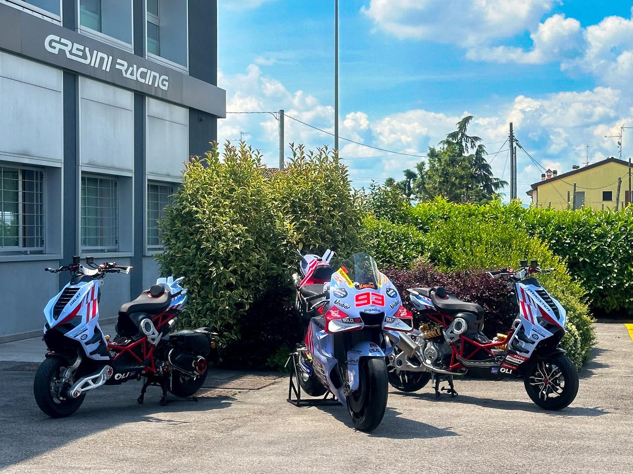 The Italjet Dragster Gresini Racing Edition on show at the Italian Grand Prix on 2 June 2024