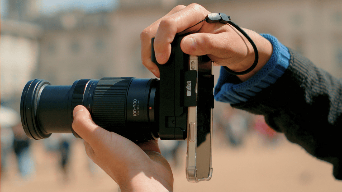The Alice Camera doesn't ship with any lenses, but there are dozens of MFT lenses available separately