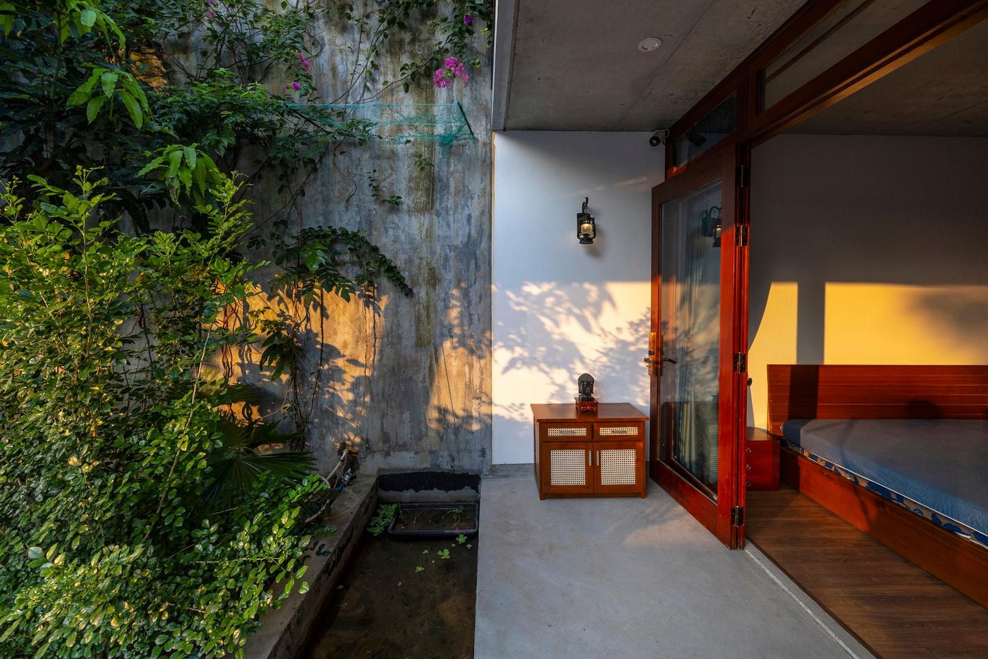 The bedroom offers a cozy and serene environment for rest