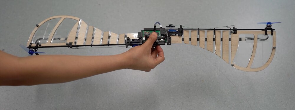 The FROW-A drone with both wings fully extended