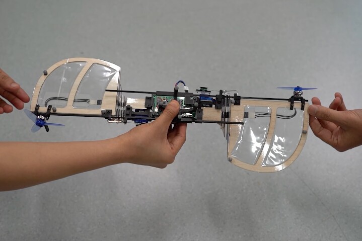 The FROW-A with its wings fully retracted