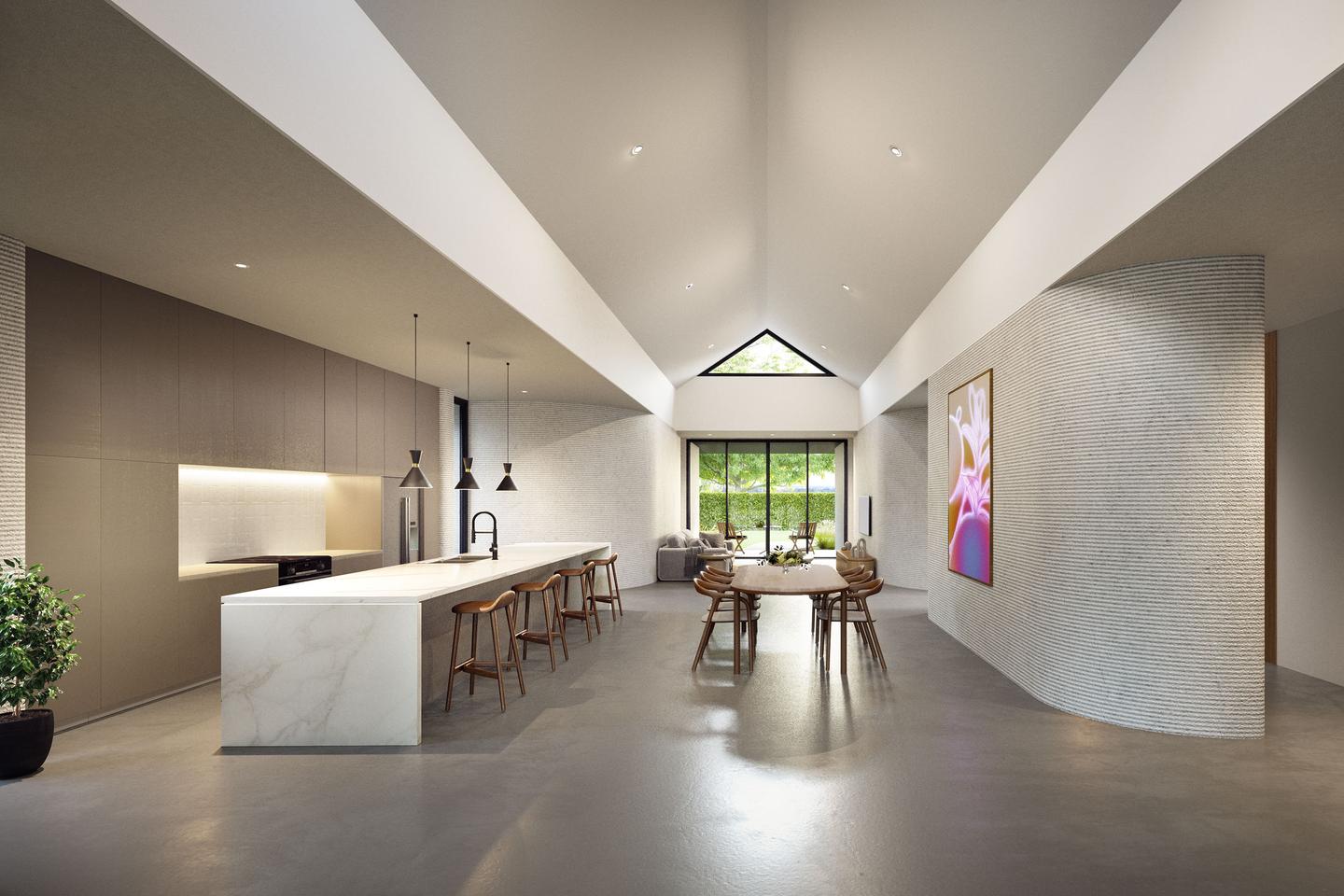Wimberly Springs' home interiors look spacious and light-filled