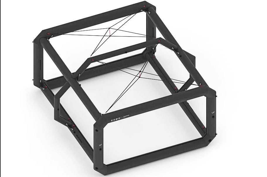 The inflatable frame of the POD-01