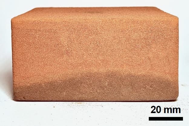 One of the finished flawless bricks