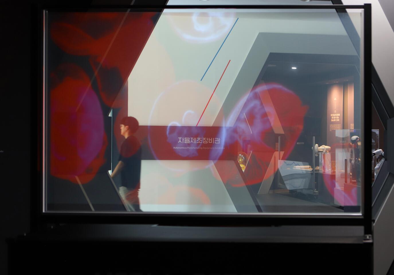 The Nano Transparent Screen technology is claimed to offer clear visuals with wide viewing angles on both sides of the display