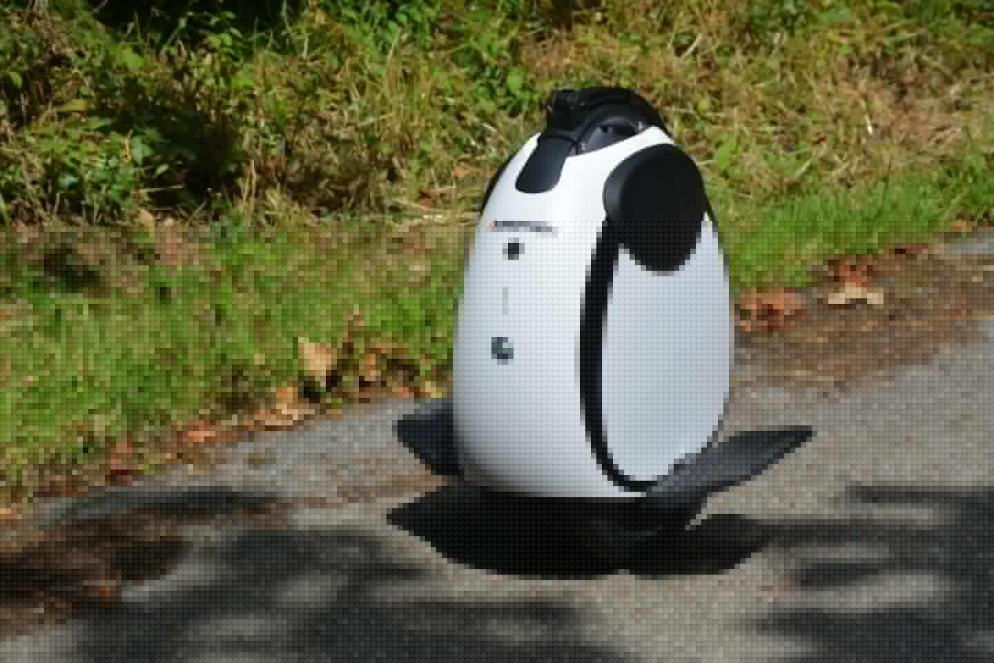 The InMotion E20 features a single hub wheel sprouting two tires spaced apart - for the promise of an easier, more stable ride than regular single-wheel/tire electric unicycles
