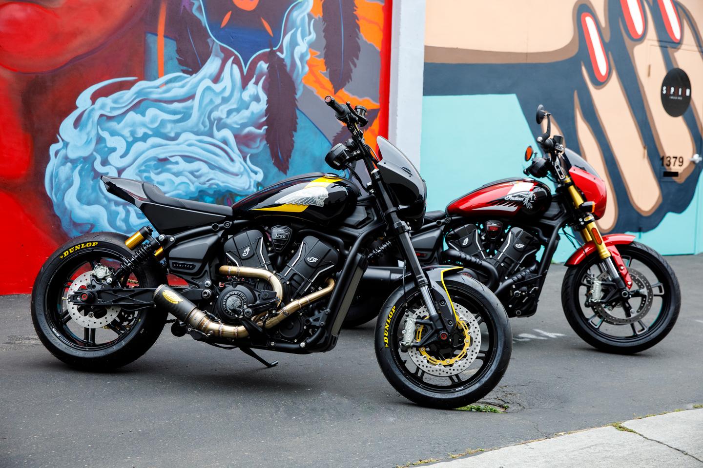The taller proportions of the custom are evident next to the standard Scout