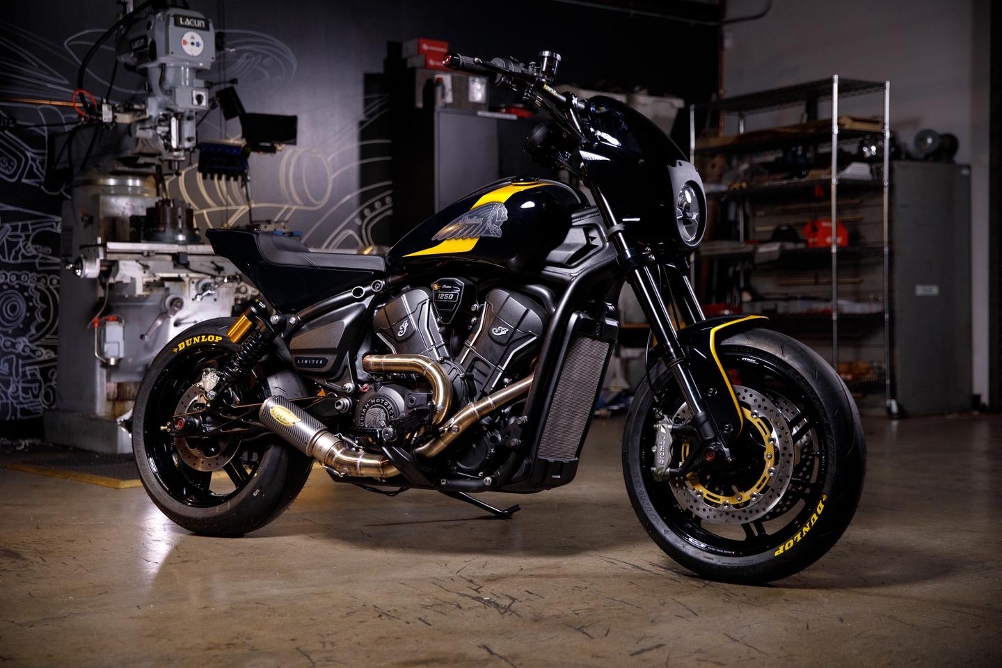 Sands and Boss both prefer the more traditional look of the new Scout to the highly integrated design of the previous model as a base for custom bikes