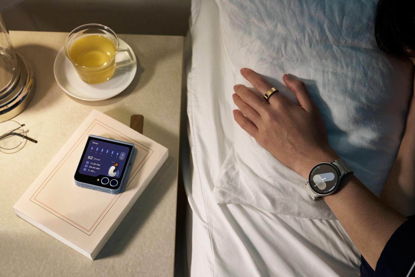 The Galaxy Ring "features Samsung’s extensive sleep analysis and a powerful sleep AI algorithm to help you easily understand your sleep patterns and build better habits"