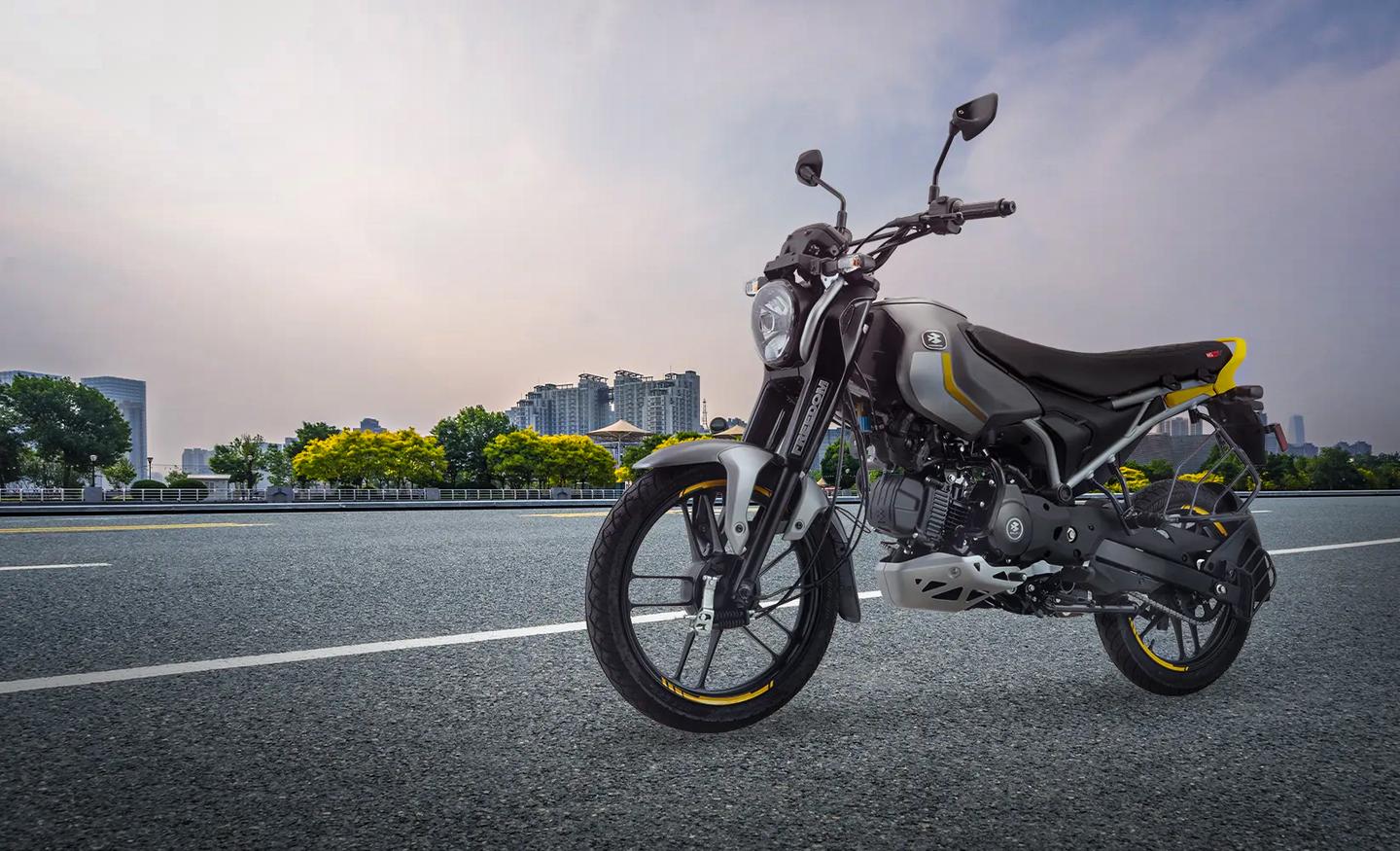 Around 330 km of range from 2 kg of CNG and 2 liters of get-home gasoline