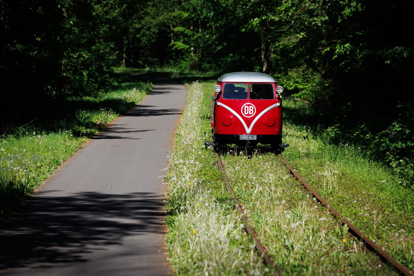 The VW split-screen still looks classic, but where are the round headlights?
