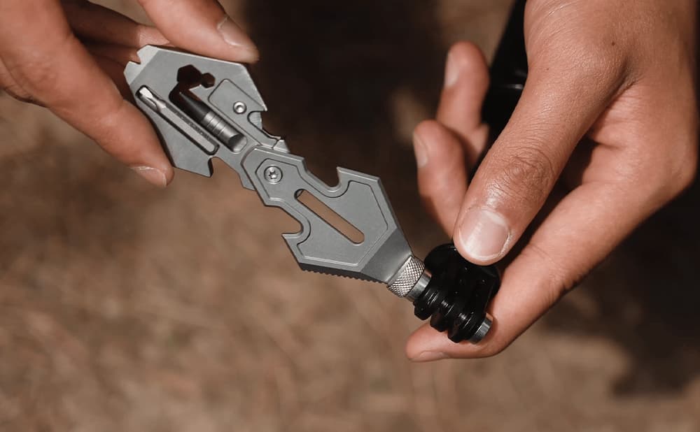 Flathead screwdriver being put to good use