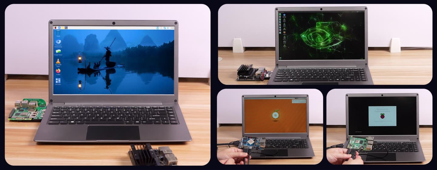 The CrowView Note will work with various single-board computers, such as the Raspberry Pi, Jetson Nano, Banana Pi and Orange Pi