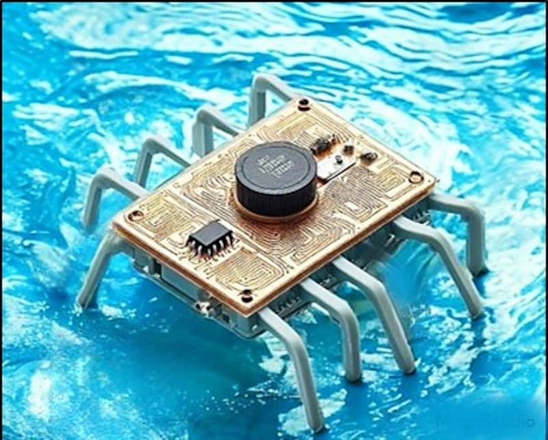 The aquatic robot is powered by a microbial fuel cell featuring spore-forming bacteria