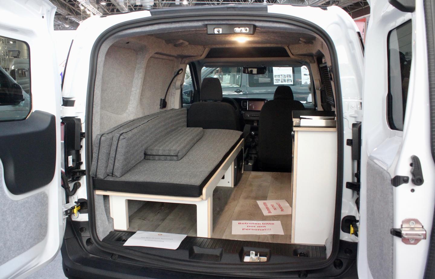 Alpincamper makes the most of the tiny Ford Transit Courier cabin, launching its smallest camper van