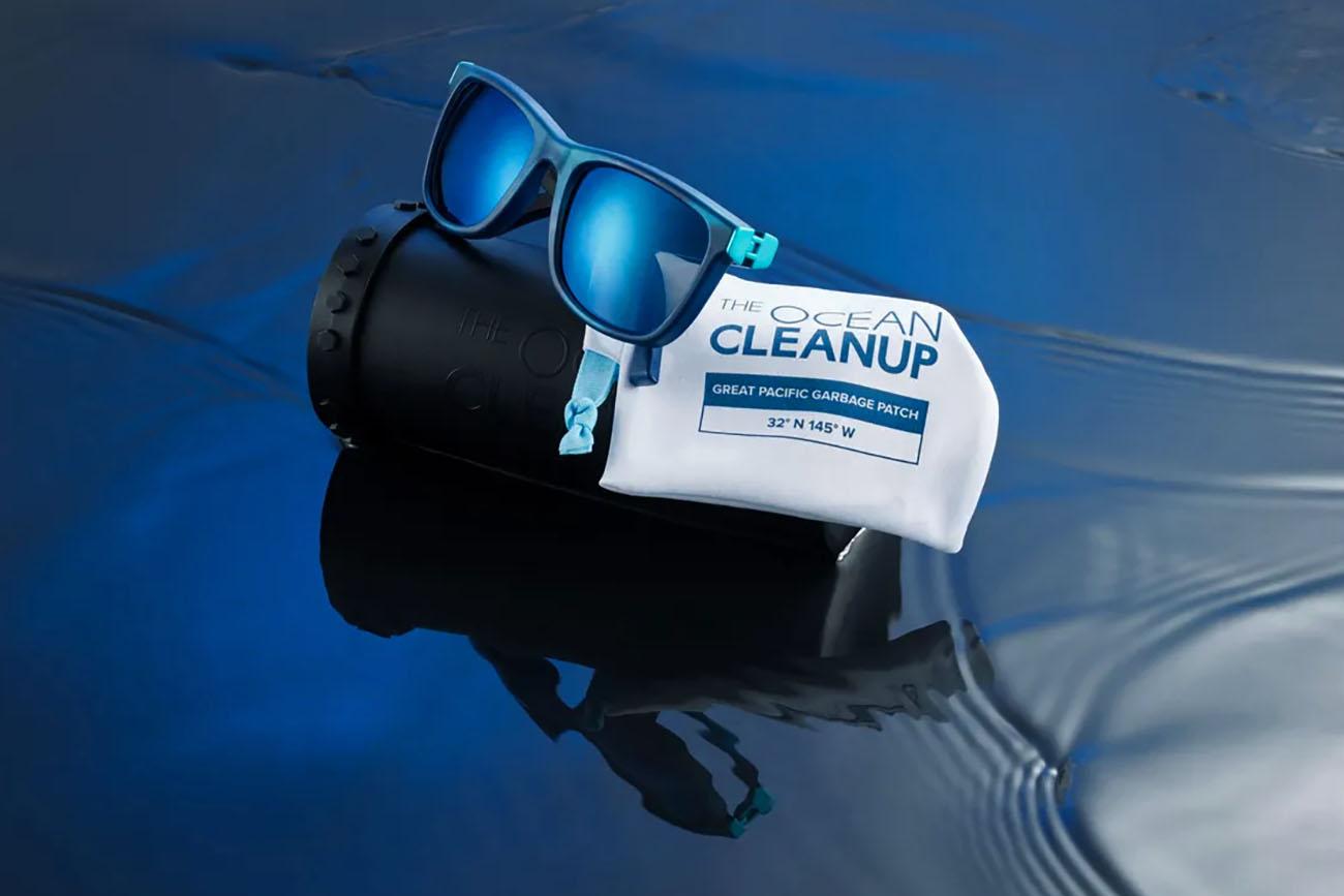 Sunglasses made of ocean garbage by The Ocean Cleanup