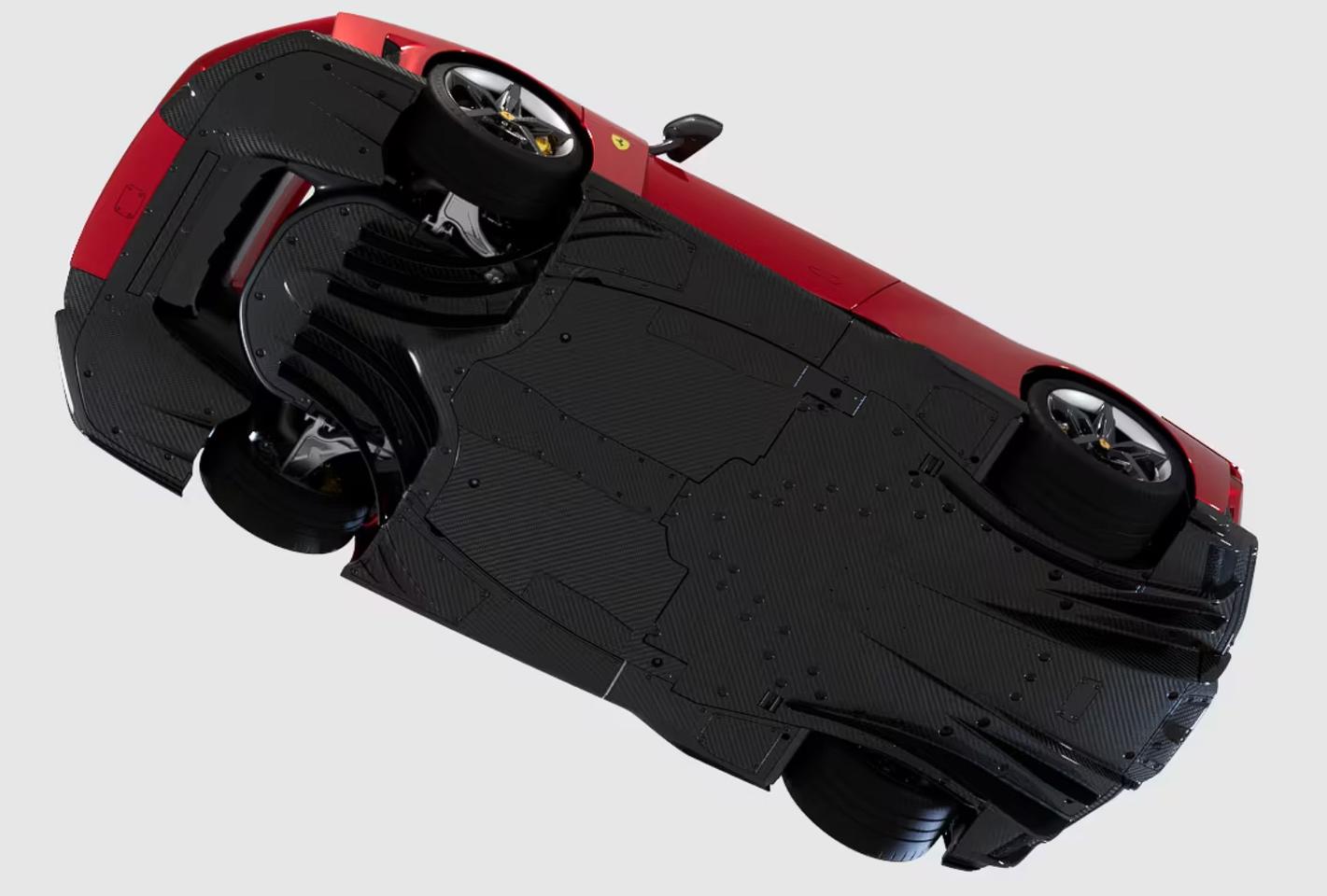 The F80's flat underbody and rear diffuser allow for increased downforce
