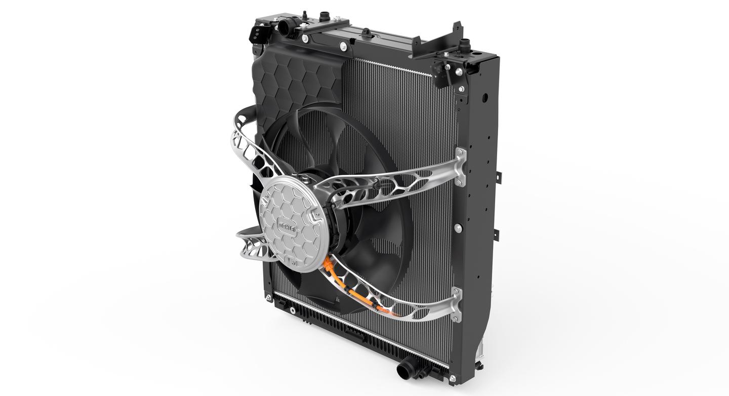 Beyond just the blades, Mahle has applied biomimetic inspiration to the construction of the fan cover and hardware