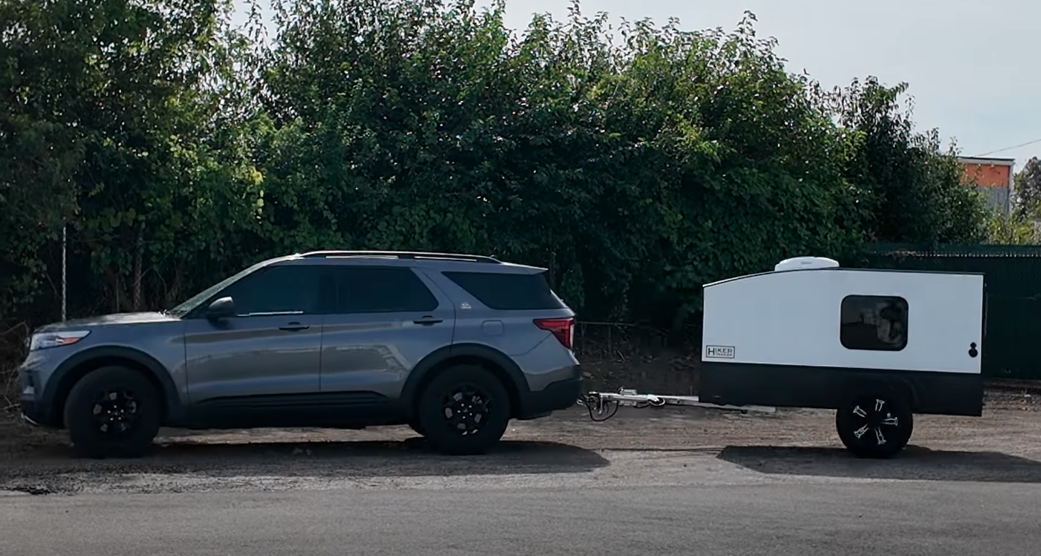 With a length of just 11.7 feet, the Hiker Highway Lite is among the more compact two-sleeper small trailers out there