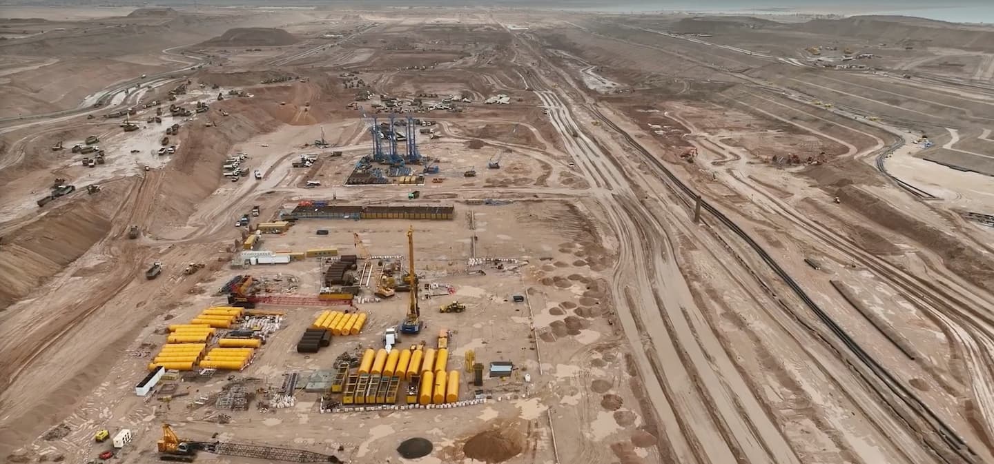 Work on the Line's foundation piles is progressing, with nearly 1,000 out of over 30,000 piles placed so far