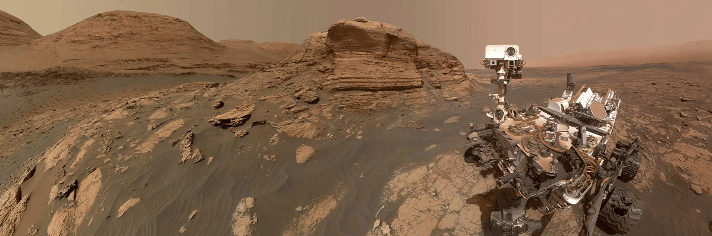 Self-portrait of the Curiosity Mars rover