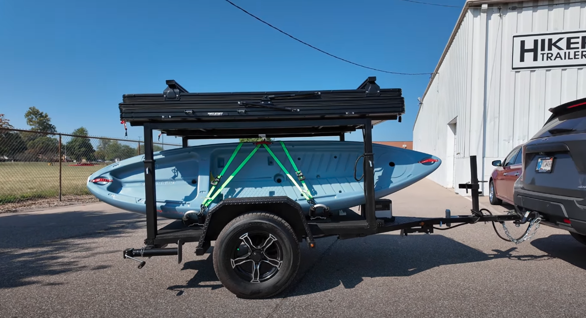 Hitched up and ready for a serious kayak/camping trip